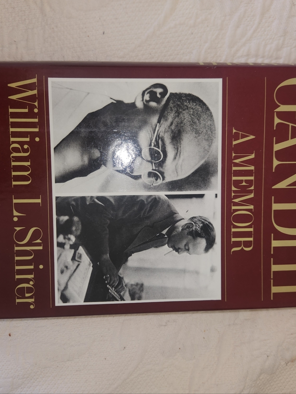 William L. Shirer Ghandi "A Memoir" Hardcover - Maroon Cover